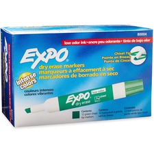 Expo Large Barrel Dry-Erase Markers - Bold Marker Point - Chisel Marker Point Style - Green - 1 Each