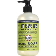 Mrs. Meyer's Lemon Verbena Liquid Hand Soap - Lemon Verbena Scent - 370 mL - Dirt Remover, Grime Remover - Hand - Refillable, Cruelty-free, Phthalate-free, Paraben-free, Sulfate-free, Non-drying - 1 Each