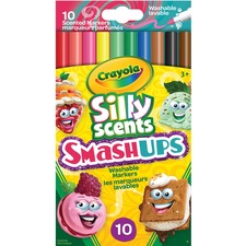 Crayola Silly Scents Marker - Fine Marker Point - Assorted - 10 / Box