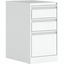 Offices To Go MVL Pedestal - 15" x 23"27" - 3 x File Drawer(s) - Finish: White