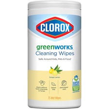 Green Works Cleaning Wipes, Simply Lemon - Wipe - Simply Lemon Scent - 1 Each
