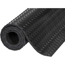 Mat Tech Deckplate Anti-fatigue Mat - Industry - 60" (1524 mm) Length x 36" (914.40 mm) Width x 0.56" (14.29 mm) Thickness - Diamond - Vinyl, PVC Foam - Black