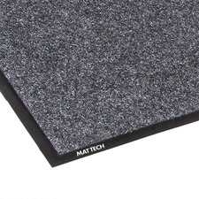 Mat Tech Eco-Step Floor Mat - Indoor, Entrance - 72" (1828.80 mm) Length x 48" (1219.20 mm) Width x 0.25" (6.35 mm) Thickness - Textured - Vinyl - Charcoal