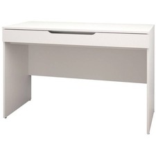 Nexera Arobas Home-Office Desk with Drawer - Modern Style - 1 Drawers - 30.8" Height x 47.8" Width x 22" Length - Assembly Required - White - 1 Each