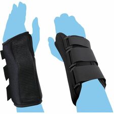 First Aid Central Wrist Splint - Black - Foam