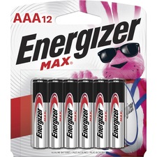 Energizer MAX Alkaline AAA Batteries, 12 Pack - For Multipurpose, Digital Camera, Toy - AAA - 12 / Pack