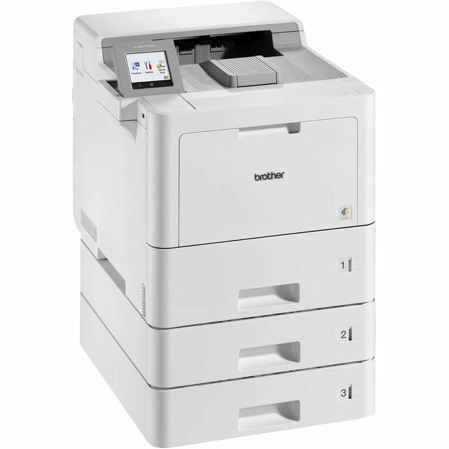 Brother HL HLL9470CDN Desktop Wireless Laser Printer - Color - 42 ppm Mono / 42 ppm Color - 620 Sheets Input - Ethernet - Wireless LAN - Plain Paper Print - Gigabit Ethernet - USB
