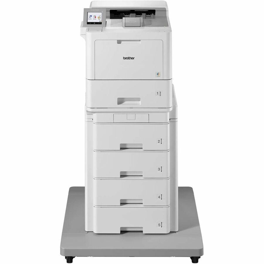 Brother 9470LTT40TC41BUND Floor Standing Laser Printer - Color - 42 ppm Mono / 42 ppm Color - 620 Sheets Input - Ethernet - Wireless LAN - Plain Paper Print - Gigabit Ethernet - USB