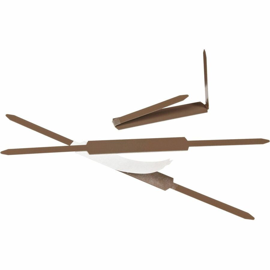 ACCO Paper Fastener - 2.75" (69.85 mm) Length - 2" (50.80 mm) Size Capacity - for Sheet - Self-adhesive, Rust Proof - 100 / Box