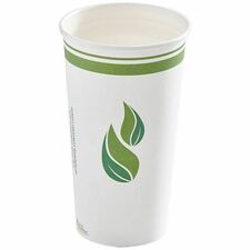 Eco Guardian Cup - 15 / Case - 20 fl oz - 40 / Pack - Green, White - Polylactic Acid (PLA), Paper - Hot Drink