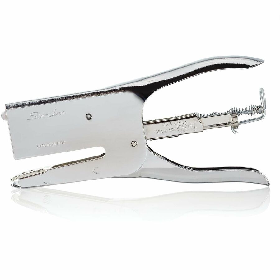Rapid Classic K1 Plier Stapler - Staples Upto 50 Sheet - Full Strip - Staple Size: 1/4" (6.35 mm), 5/16" (7.94 mm) - Chrome - Metal - 1 Each