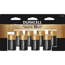 Duracell Coppertop Alkaline C Batteries - For Multipurpose - C - 1.5 V DC - 8 / Pack