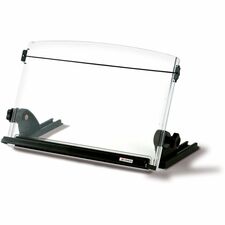 3M In-Line Adjustable Compact Document Holder - 14" (355.60 mm) Width - Black, Clear