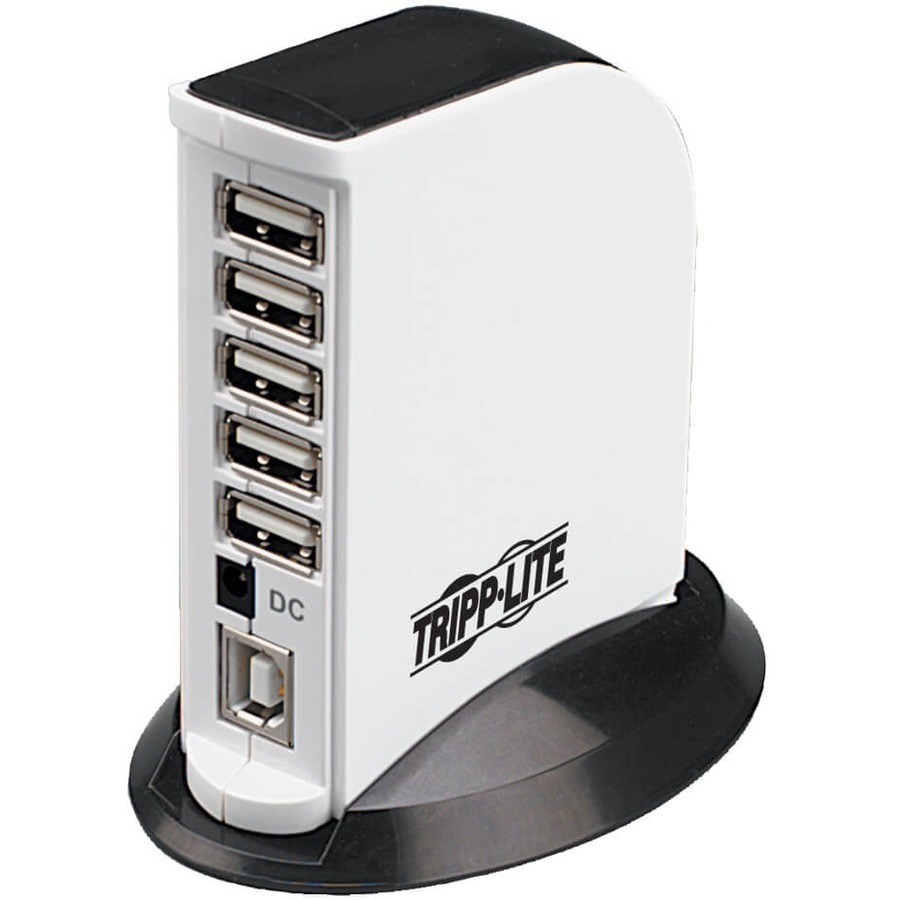 Lite 7-Port USB 2.0 Hi-Speed Hub Compact Desktop Mobile Tower - 7 x 4-pin Type A Female USB 2.0 USB Downstream, 1 x 4-pin Type B Female USB 2.0 USB Upstream - External" - Office Supplies