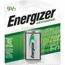 Energizer 9-Volt Recharge Batteries - For Multipurpose - Battery Rechargeable - 9V - 175 mAh - 8.4 V DC - 1 Each