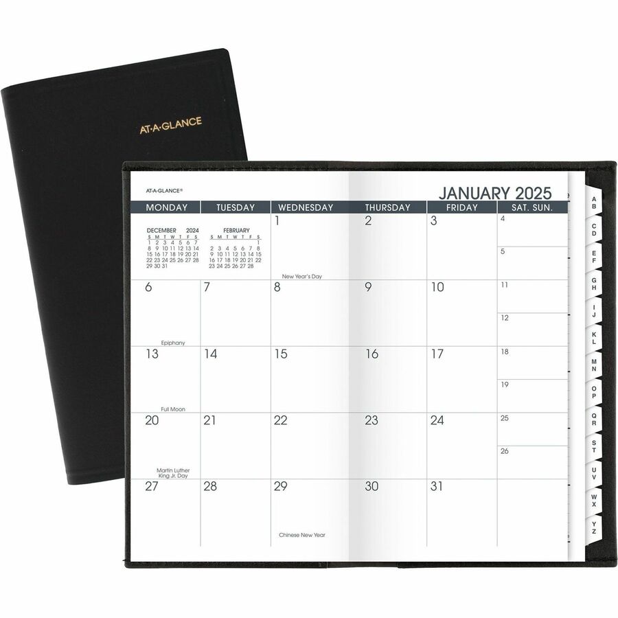 At A Glance Pocket Calendar 2025 3.5 X 4.4