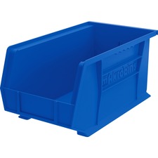 Akro-Mils Akrobins Storage Bins - 7" Height x 8.3" Width x 14.8" Depth - Unbreakable, Water Proof, Stackable, Corrosion Proof - Blue - Polymer - 1 Each