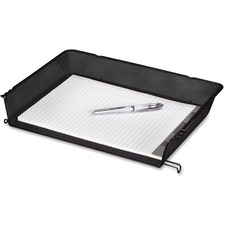 Rolodex Side-Loading Stacking Letter Tray - 1 Tier(s) - 3" Height x 10.1" Width x 14.8" Depth - Desktop - Durable - Black - Steel - 1 Each