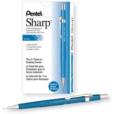 Pentel Sharp Automatic Pencils - #2 Lead - 0.7 mm Lead Diameter - Refillable - Blue Barrel - 1 Each