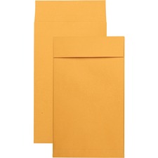 Quality Park 10 x 15 x 2 Expansion Envelopes with Self-Seal Closure - Expansion - 10" Width x 15" Length - 2" Gusset - 40 lb - Self-sealing - Kraft - 25 / Pack - Kraft
