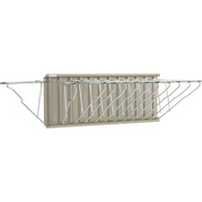 Safco Pivot Wall Rack - 9.8" Height x 24" Width x 14.8" Depth - Powder Coated - Tropic Sand - Steel - 1 Each