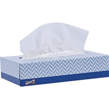 Genuine Joe Facial Tissue - 2 Ply - White - 100 Per Box - 30 / Carton