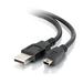 Cables To Go USB Cable - Type-A Male - Mini Type-B Male - 2m - Black (27005)