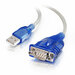 CABLES TO GO Port Authority USB to DB9 Serial Adapter - DB-9 Male, Type A Male - 0.46m - Blue (26886)