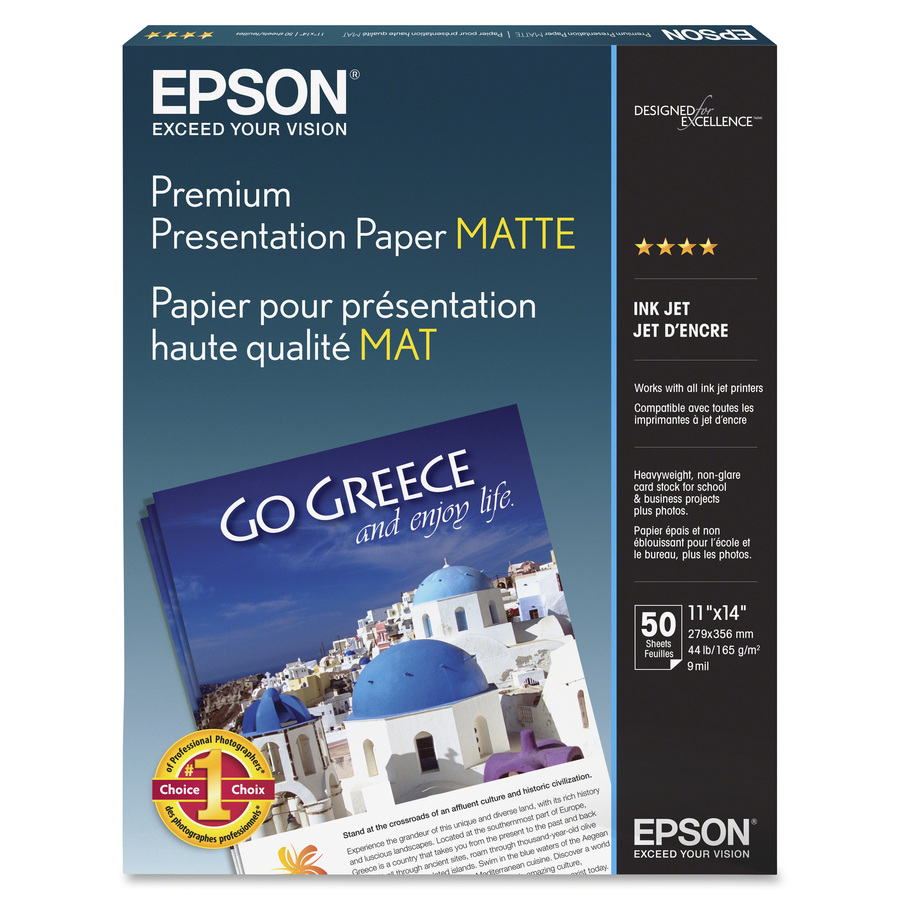 Presentation Paper, Matte, 11"x14" , 50 Shts, 97 Brt