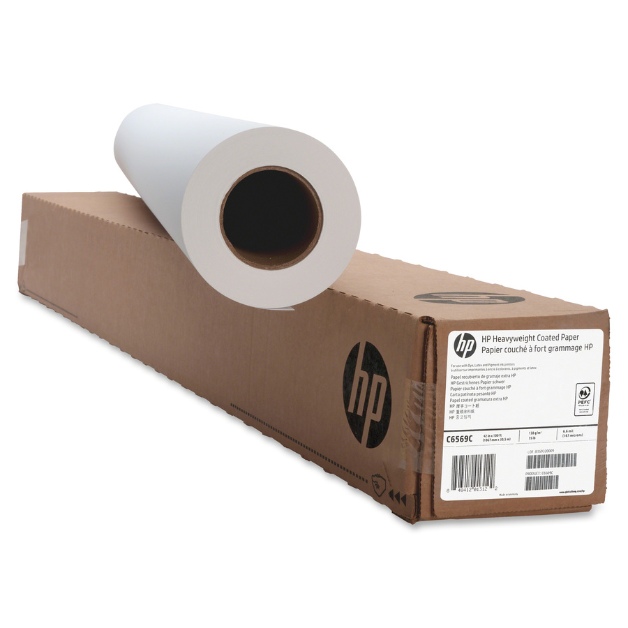 HP Inkjet Paper, 100 Bright, 24 lb, Bright White, 8-1/2 x 11, 1