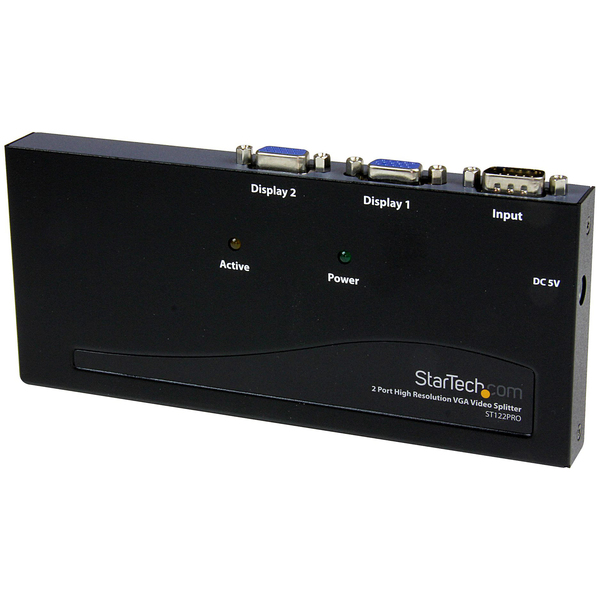 STARTECH 2 Port High Resolution VGA Video Splitter - 350 MHz