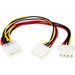 StarTech.com LP4 to 2x LP4 Power Y Splitter Cable - Power cable - 4 pin internal power (F) - 4 pin internal power (M) - Connect two LP4 peripherial devices (CD/DVD-ROM drives etc.) to a single LP4 connector - molex splitter - lp4 splitter - molex y splitt