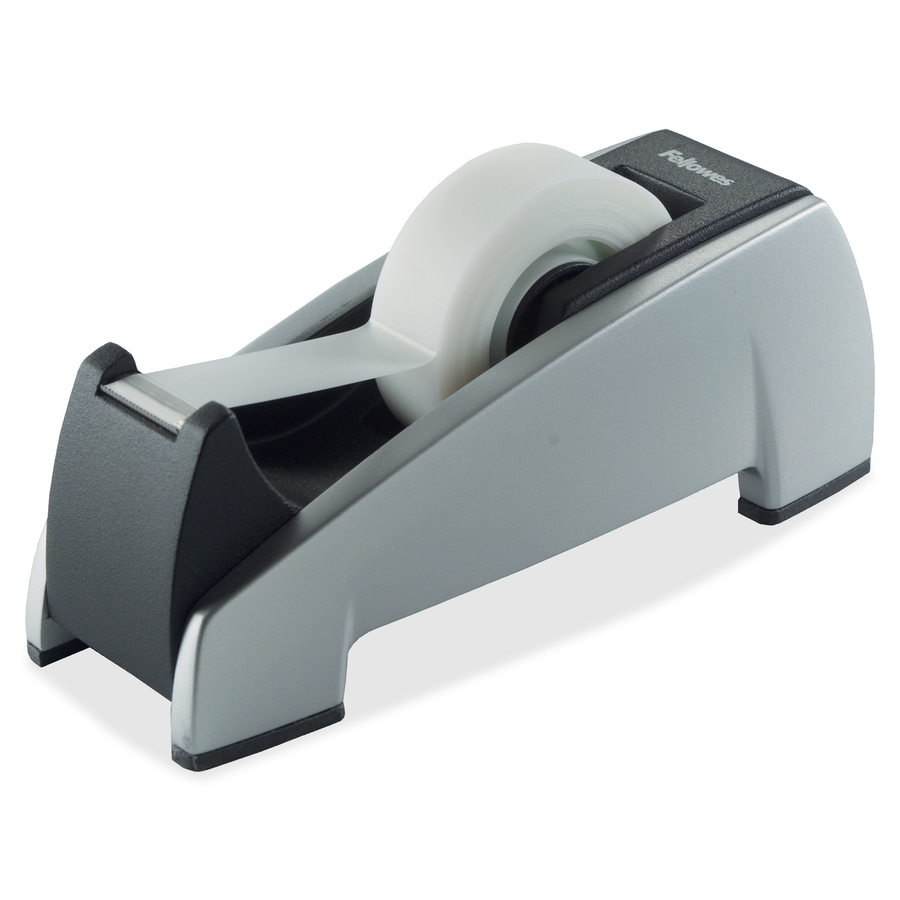 desktop tape dispenser, 1 core, weighted non-skid base, black, sold as 1 ea  - バッグ