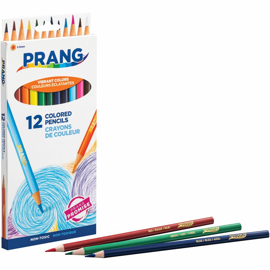 Crayola Long-Length Colored Pencil Set, 3.3 mm, 2B (#1), Assorted Lead/Barrel Colors, 100/Pack