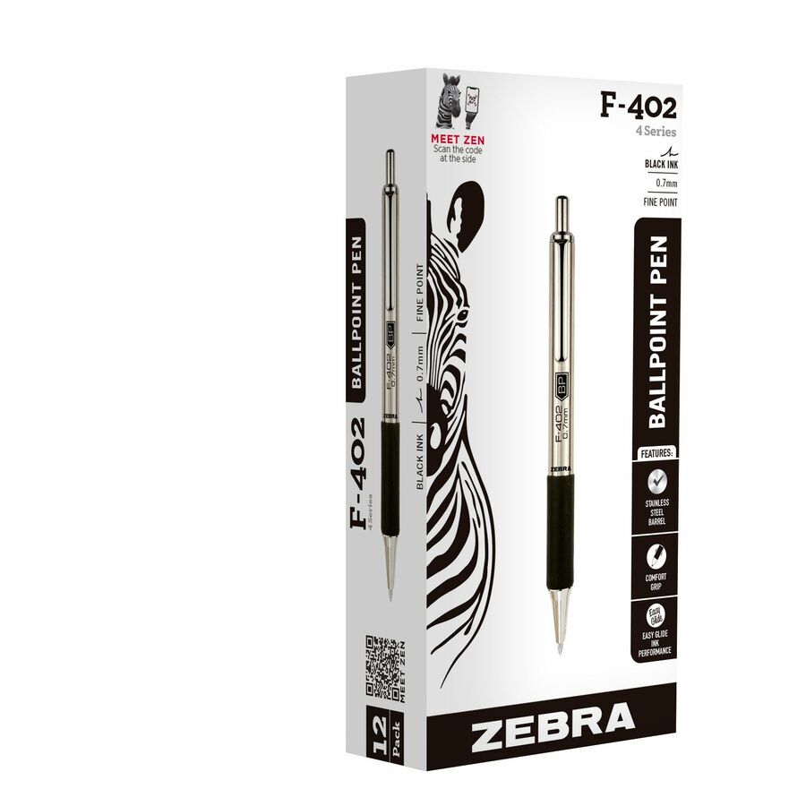F-402 Retractable Ballpoint Pen – Zebra Pen