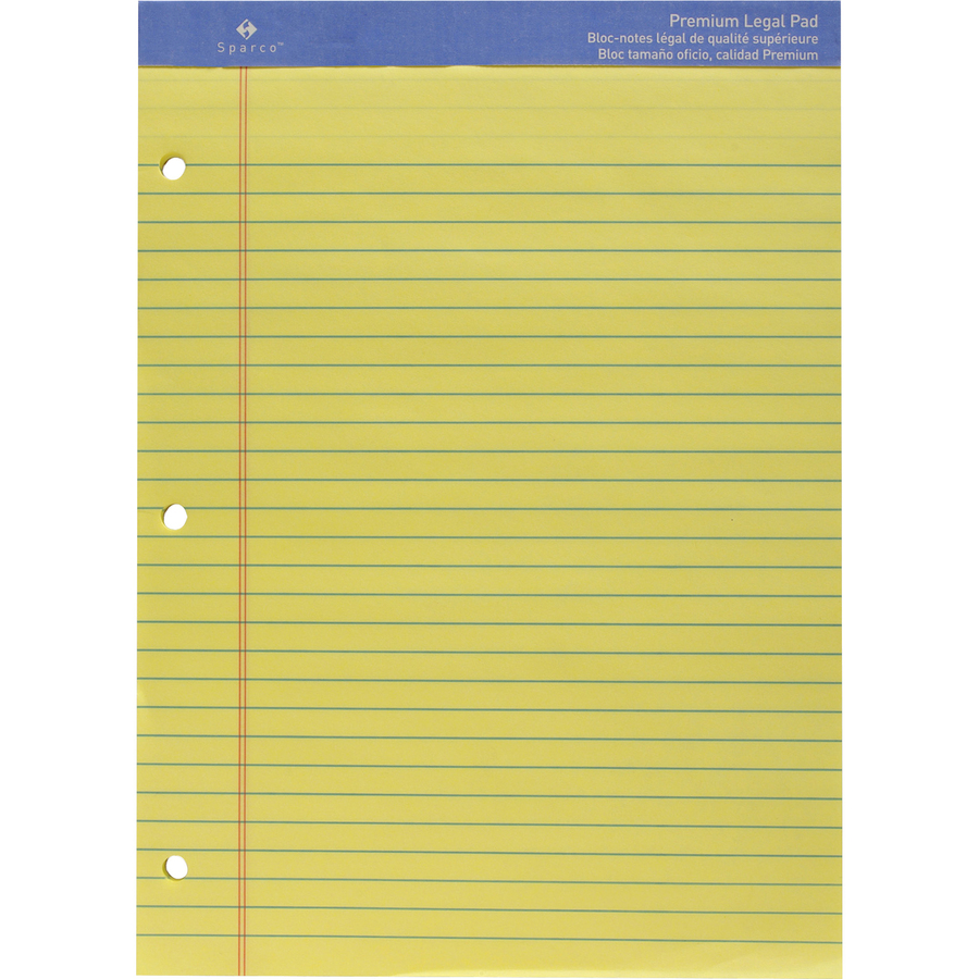 Sparco Premium Grade 3-hole Writing Pad