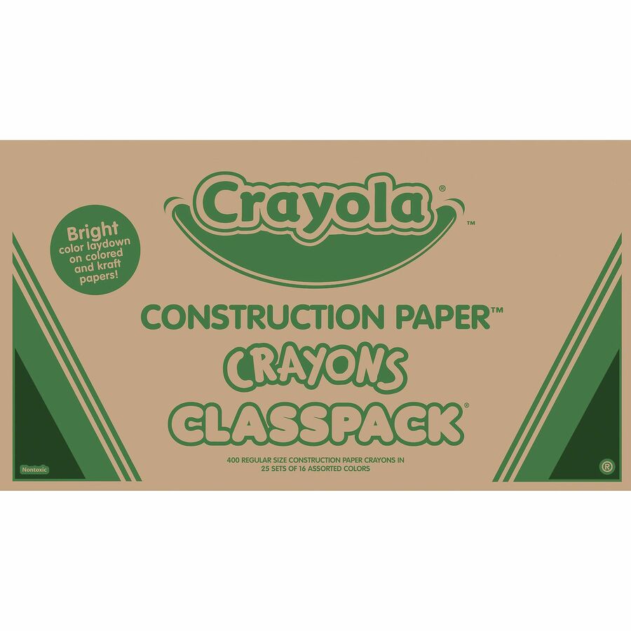 CRAYONS CONSTRUCTION PAPER 16 PACK – Scribbles Crafts – Brooklyn's