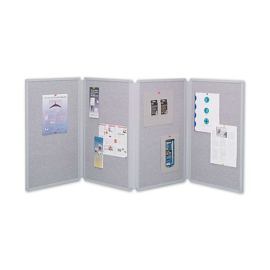 Quartet 4 Panel Tabletop Display Board Display Boards ACCO Brands