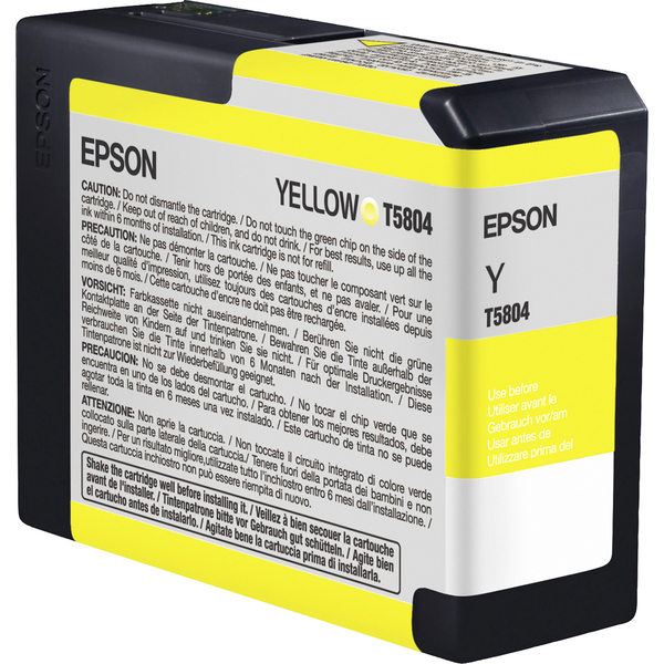 Epson T5804 Yellow Ultrachrome K3 Ink Cartridge