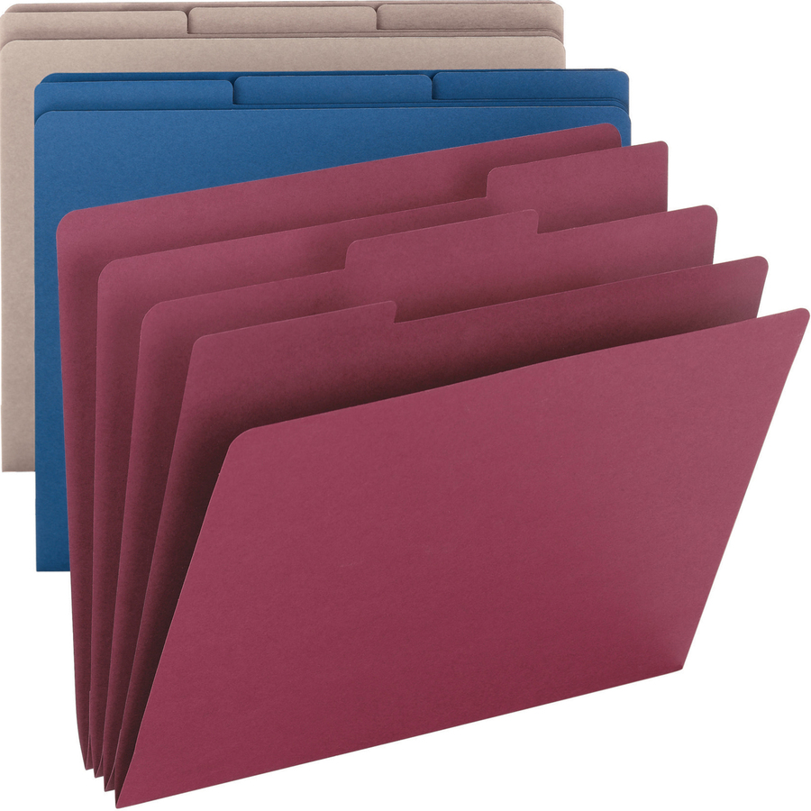 Smead Organizer File Folder, 1/3-Cut Tab, Letter Size, Assorted Colors ...