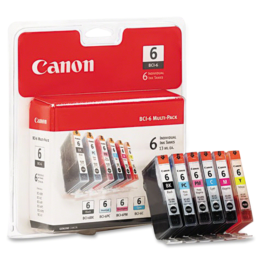 3 Original Ink Cartridges, Canon CLI-8 Color 13ml