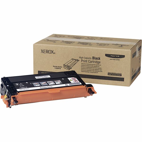 XEROX 113R00726 Black High Capacity Toner Cartridge for Phaser 6180