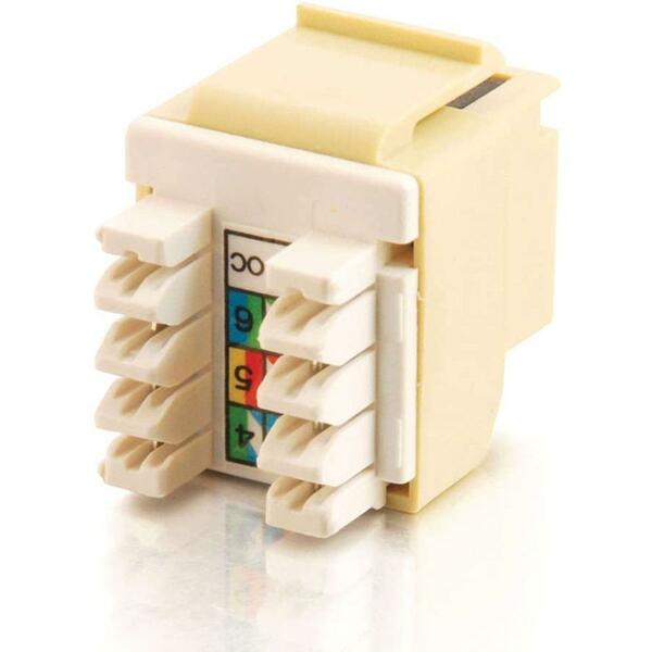 C2G Cat. 3 RJ-12 Keystone Jack - RJ-12 - Ivory