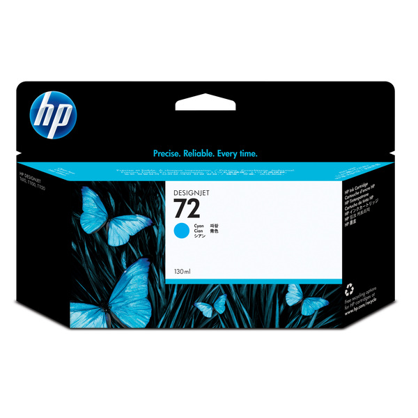HP 72 Cyan 130ML Ink Cartridges (C9371A)