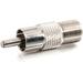 C2G RCA to F-TYPE Adapter - 1 x RCA Male - 1 x F Connector Female – Brass (27313)