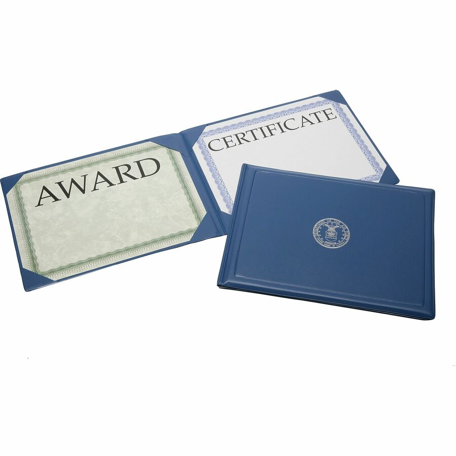 SKILCRAFT Award Certificate Binder With Gold Navy Seal - Zerbee