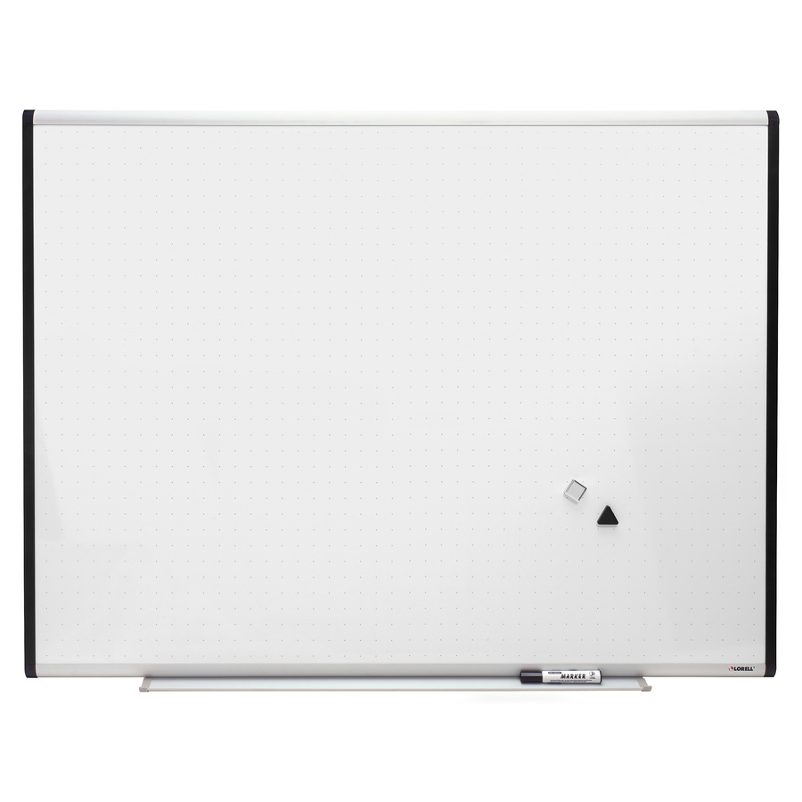 36 in. Rectangular Mobile Magnetic Dry Erase Whiteboard Desk White Tempered Glass Whiteboard with Markers and Eraser
