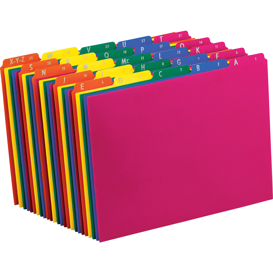 Pfx40142 Pendaflex Top Tab Assorted A Z File Guides 5 Printed