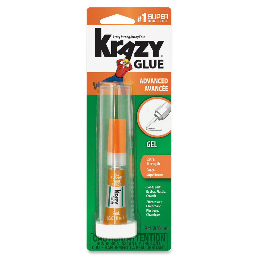 Krazy Glue Super Glue, All Purpose, No Run Gel, Precision Tip - 0.07 oz