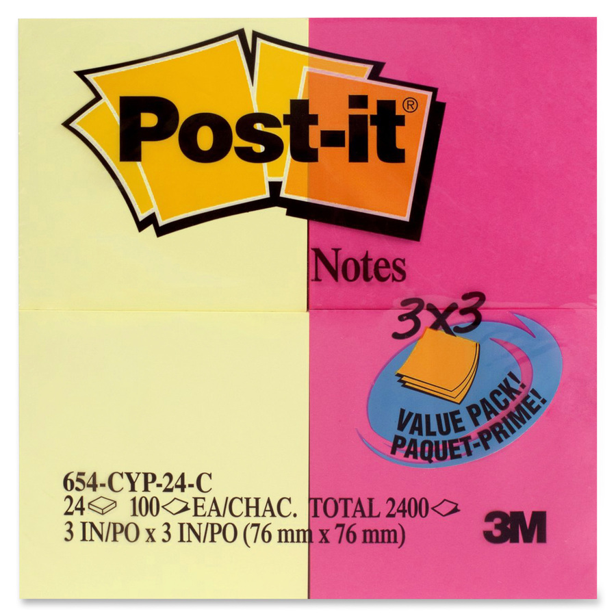 Feuillets autoadh&eacute;sifs valeur Post-it&reg; - 3M